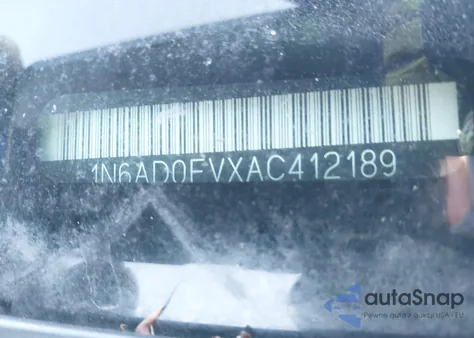 2010 Nissan Frontier Se from USA, damaged, VIN 1N6AD0FVXAC412189